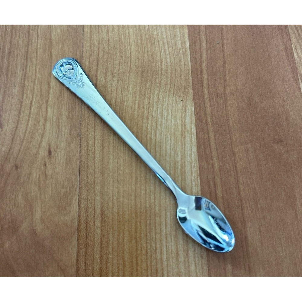 Vintage Gerber Oneida Baby Spoon Winthrop Silver Plate 5.5" Long Handle